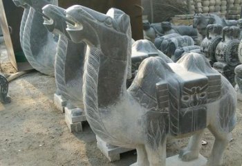 济南青石骆驼雕，把动物活灵活现