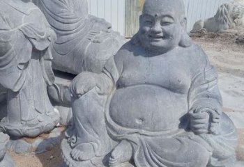 济南青石仿古弥勒佛雕塑