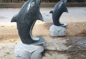济南青石海豚雕塑--精致好看与象征意义一起令人惊叹