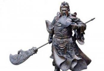 济南关羽青铜雕塑，传承历史的精神