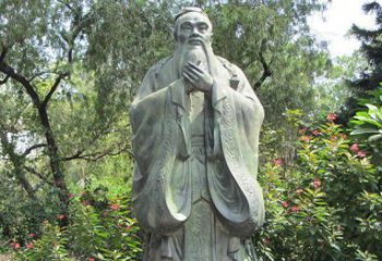 济南高贵的雄姿，见证老子的伟大——老子公园名人铜雕