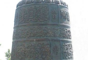 济南传统唢呐青铜钟雕塑，传递节日的祝福