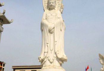 济南中领雕塑：观音三面佛像雕塑