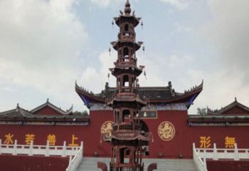 济南三足铜香炉雕塑，精美绝伦