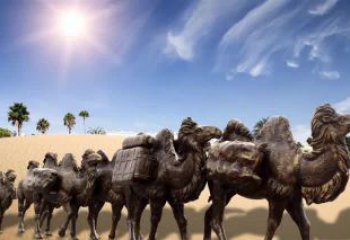 济南中领雕塑沙漠骆驼铜雕制作工艺与定制标准