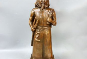 济南尊贵的神农大帝铜雕塑