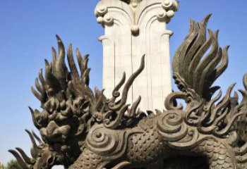 济南中领雕塑：神兽火麒麟铜雕定制