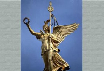 济南优雅的胜利女神铜雕