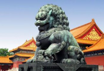 济南贵族气派，古典青铜狮子雕塑