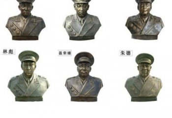济南近代名人铜雕头像雕塑