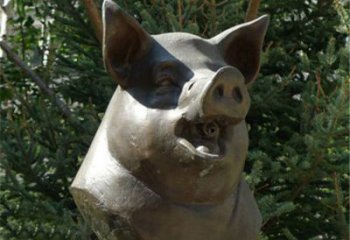 济南十二生肖猪首铜雕，让你敬佩万年历史的艺术精髓