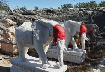济南石雕大象别墅，集象美于一体