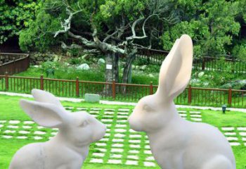 济南中领雕塑定制独特的兔子雕塑