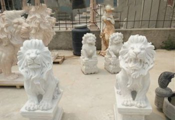 济南传承欧式历史的狮子雕塑