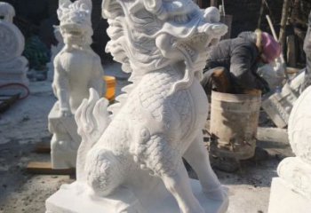 济南正宗古典麒麟神兽招财动物雕塑