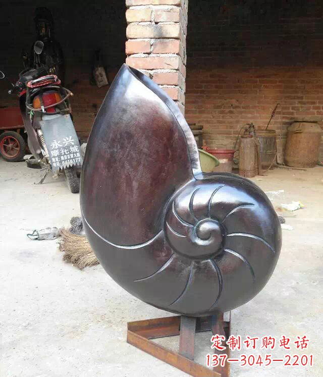 济南蜗牛公园景观动物铜雕