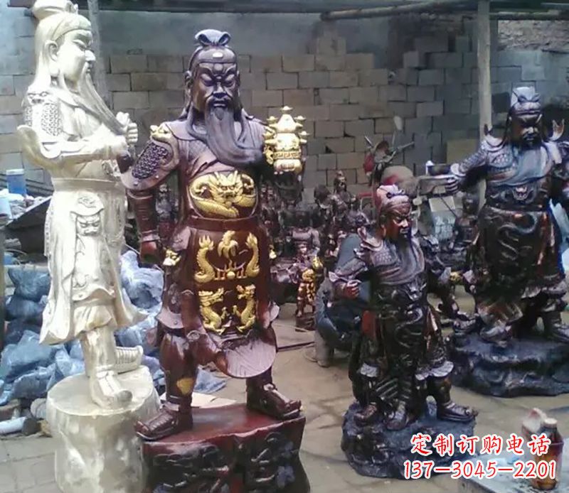 济南武财神提刀关公铜雕