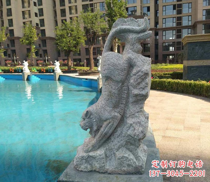 济南下山老虎石雕