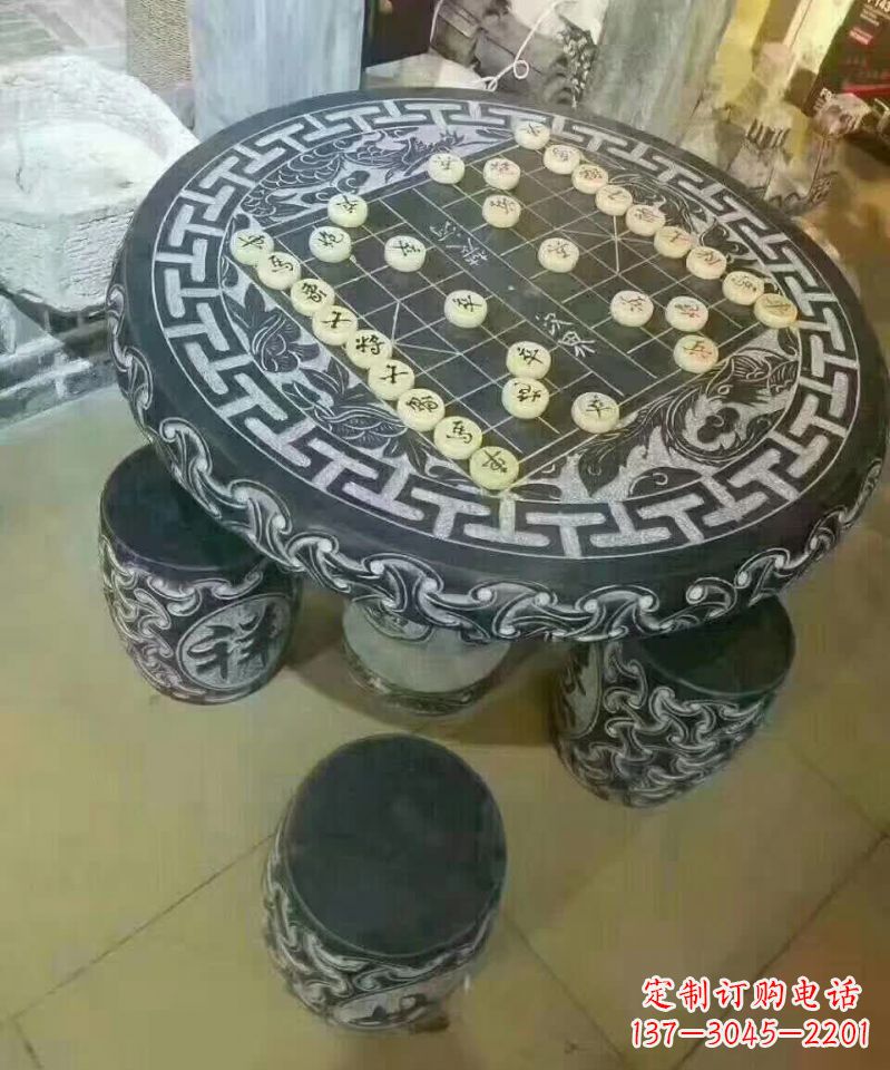 济南下象棋石桌凳 