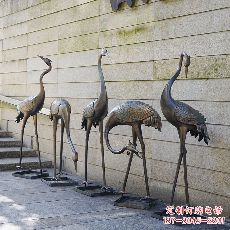 济南仙鹤不锈钢雕塑