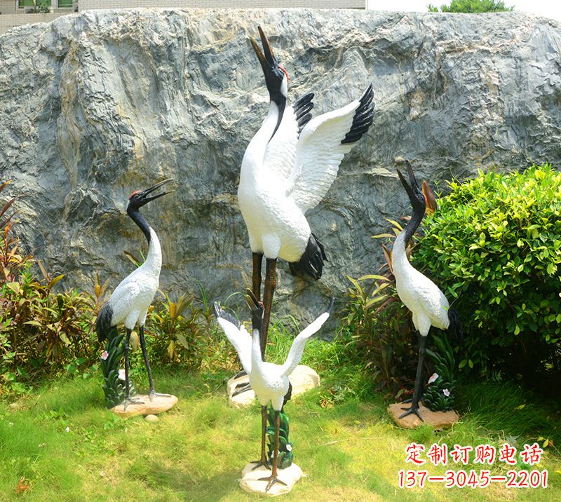 济南仙鹤雕塑 墓地