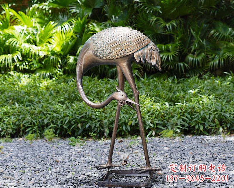 济南仙鹤雕塑喷泉