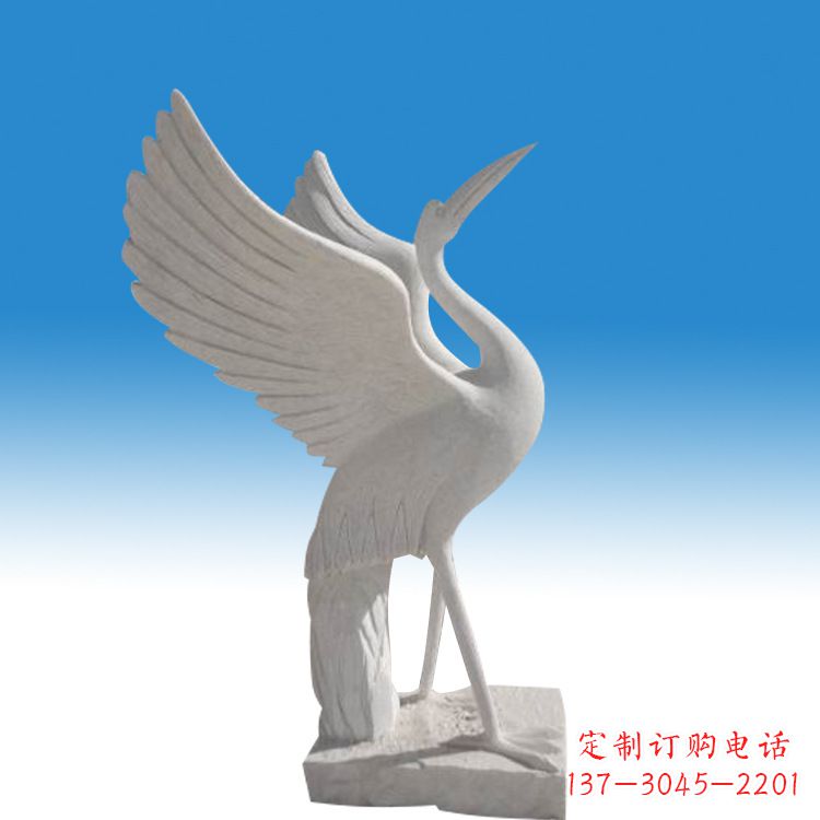 济南仙鹤砂岩雕塑