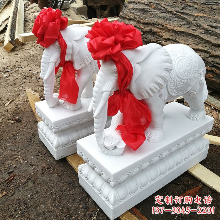 济南现代石雕大象