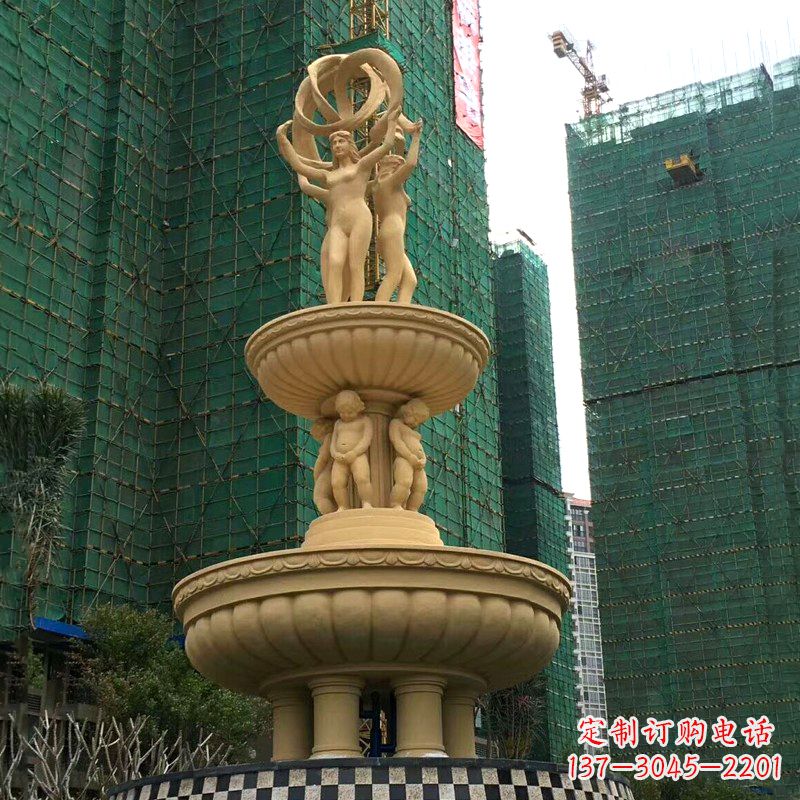 济南小区大型欧式人物景观喷泉