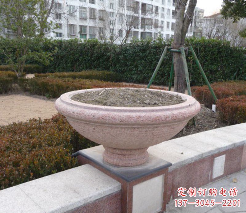 济南小区花盆石雕