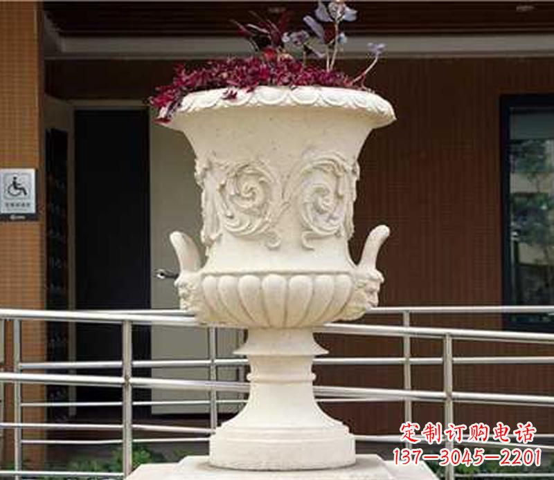 济南小区花盆景观石雕