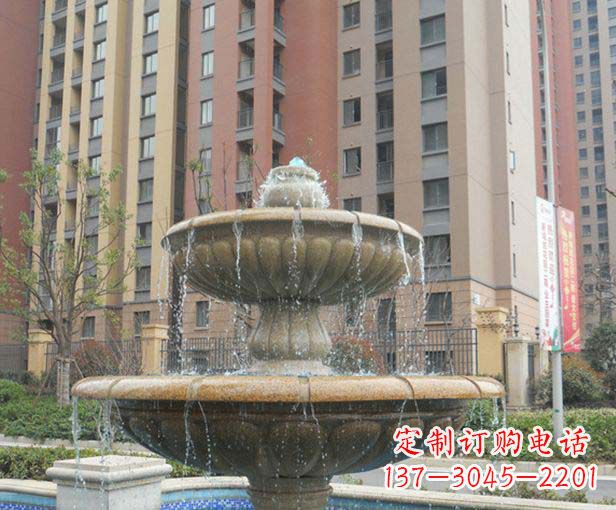 济南小区景观大理石喷泉石雕