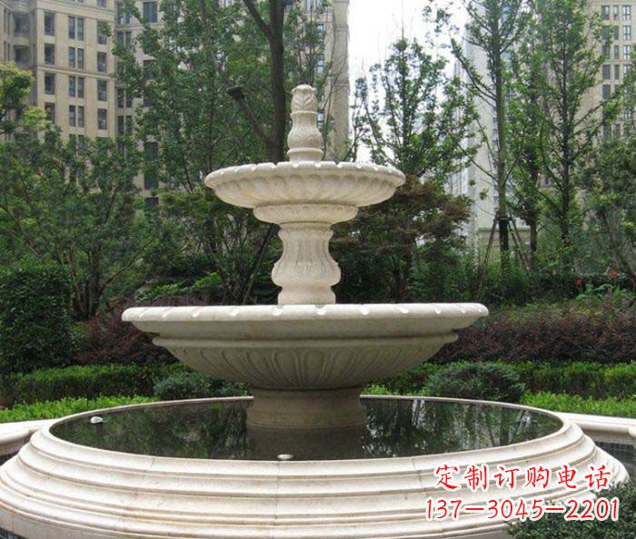 济南小区景观欧式喷泉石雕 (2)