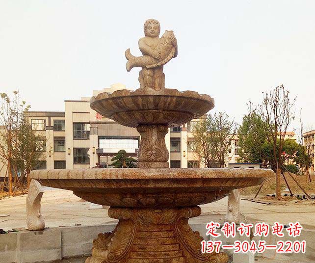 济南小区景观欧式喷泉石雕