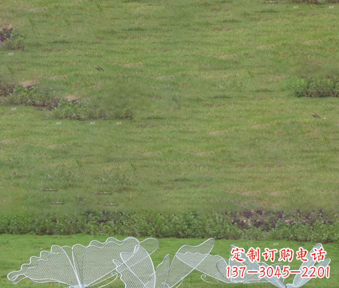 济南小区镂空蝴蝶不锈钢摆件雕塑