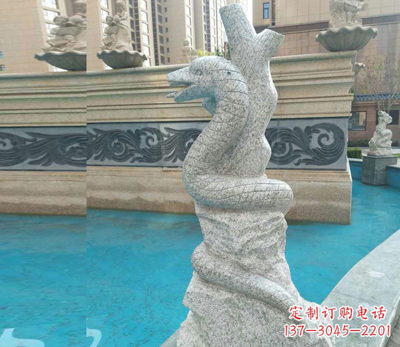 济南小区十二生肖雕塑动物石雕