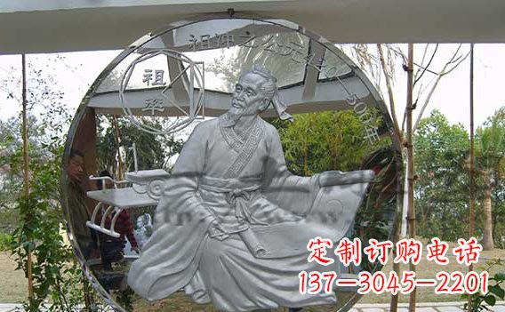 济南校园不锈钢名人浮雕