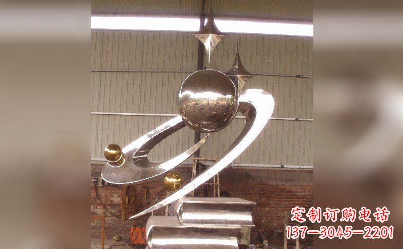 济南校园不锈钢书籍雕塑