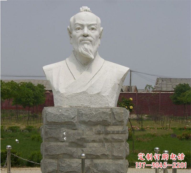 济南校园大理石张衡雕塑