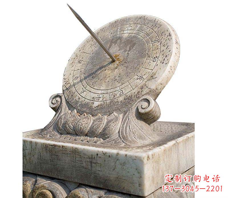 济南校园大理石日晷景观石雕