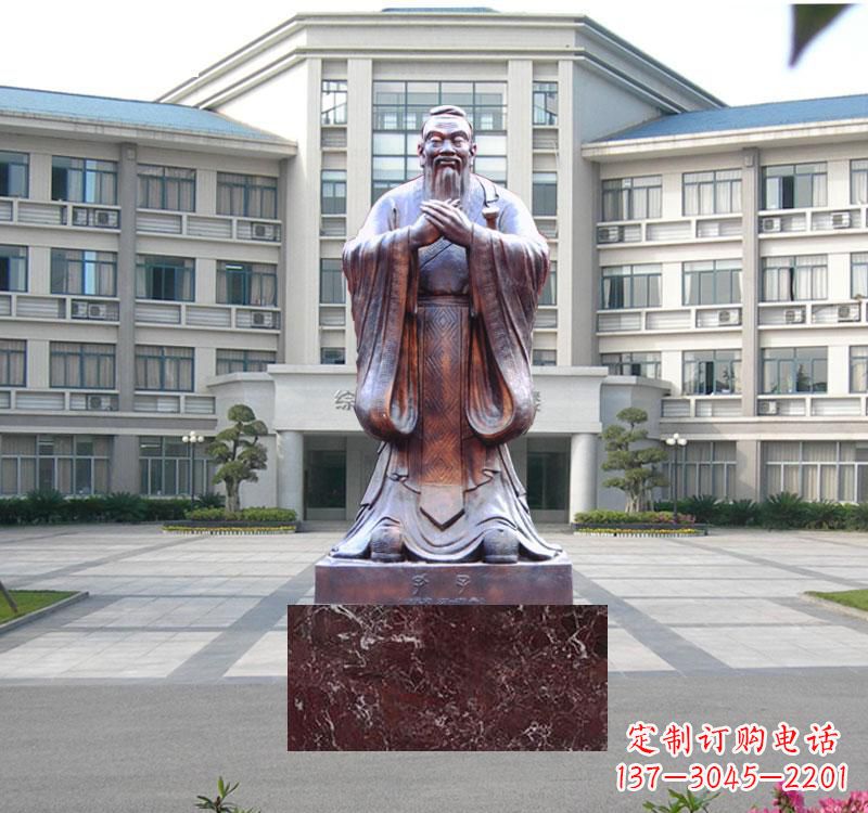 济南校园雕塑孔子 (2)