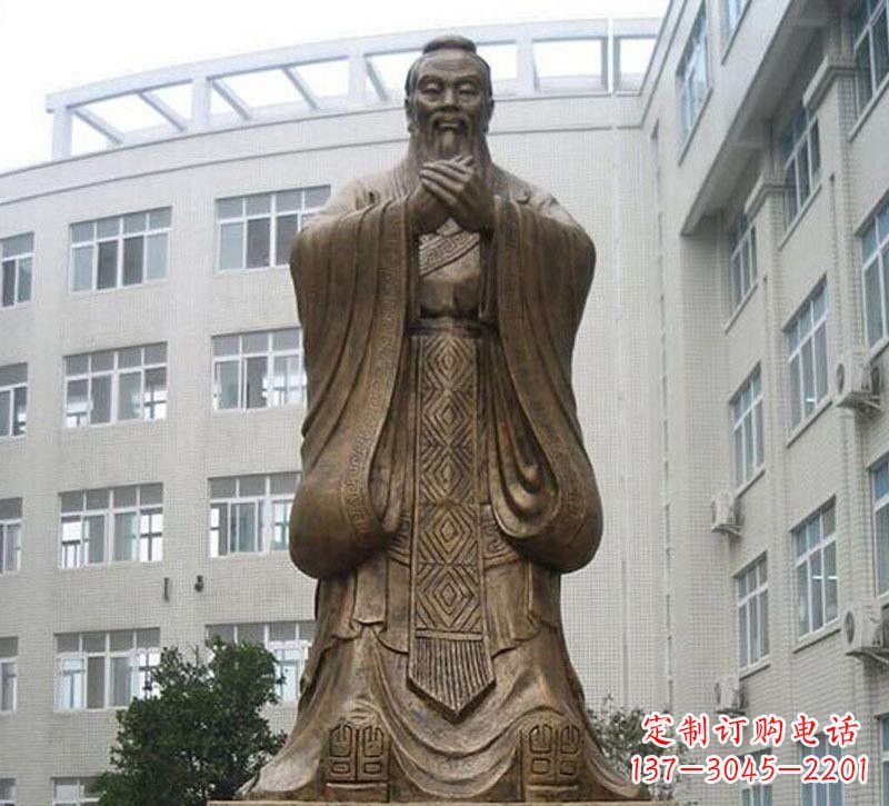 济南校园孔子铜雕222