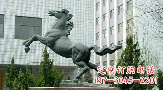 济南校园龙马精神铜雕