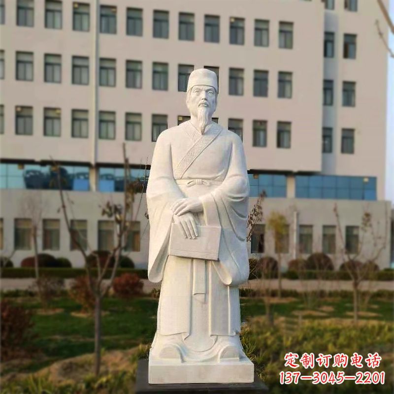 济南校园名人汉白玉雕塑医院医学院古代著名人物雕像