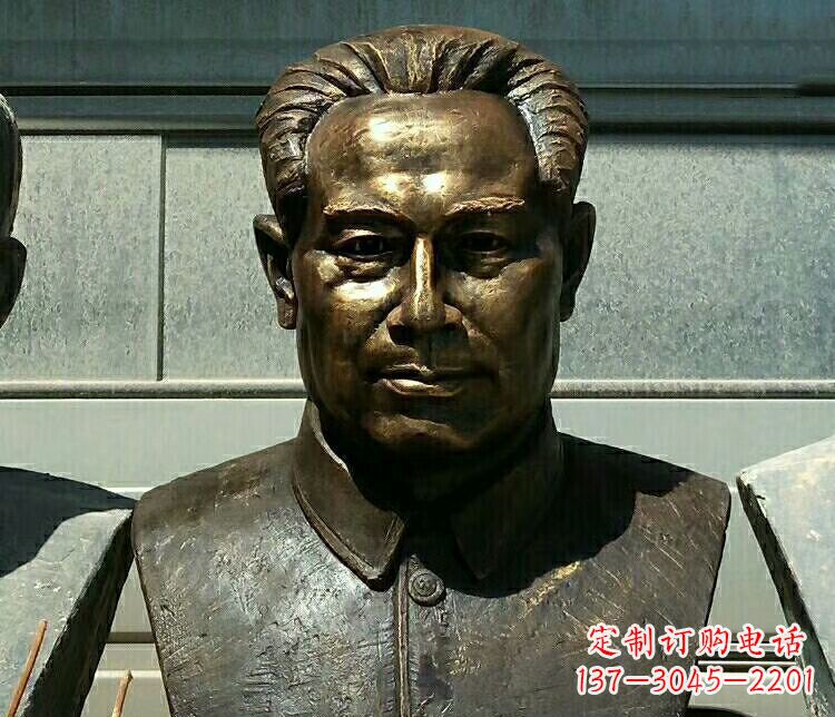 济南校园周恩来胸像铜雕
