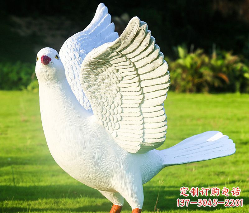 济南写真雕塑和平鸽