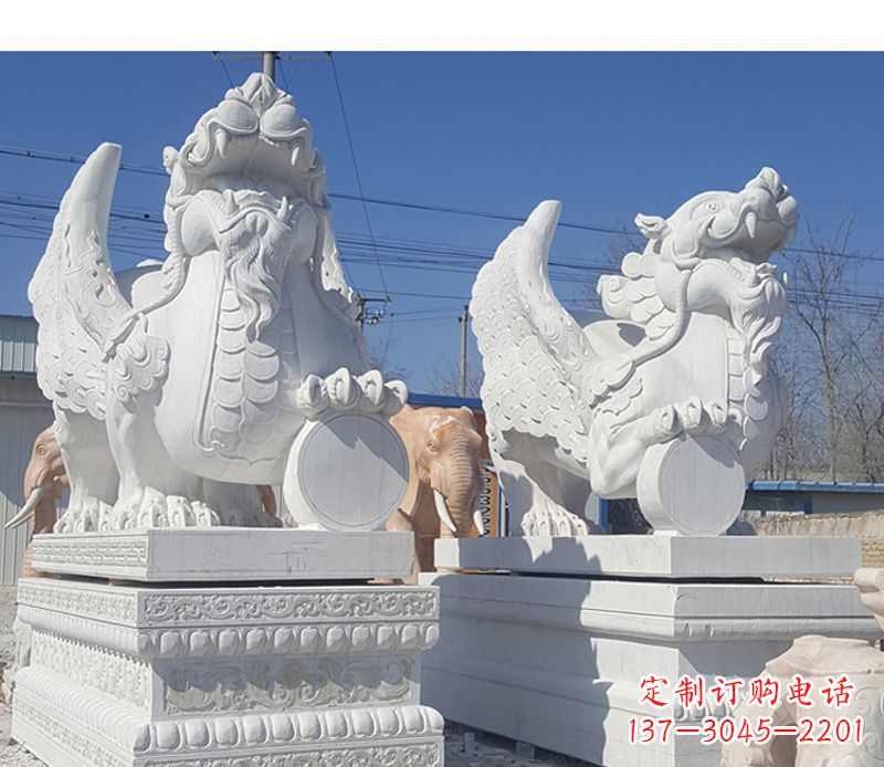 济南獬豸法院门口神兽石雕