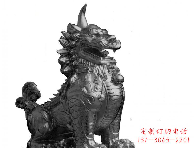 济南獬豸法院景观铜雕