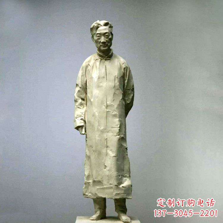 济南徐悲鸿雕塑像石雕历史名人雕像