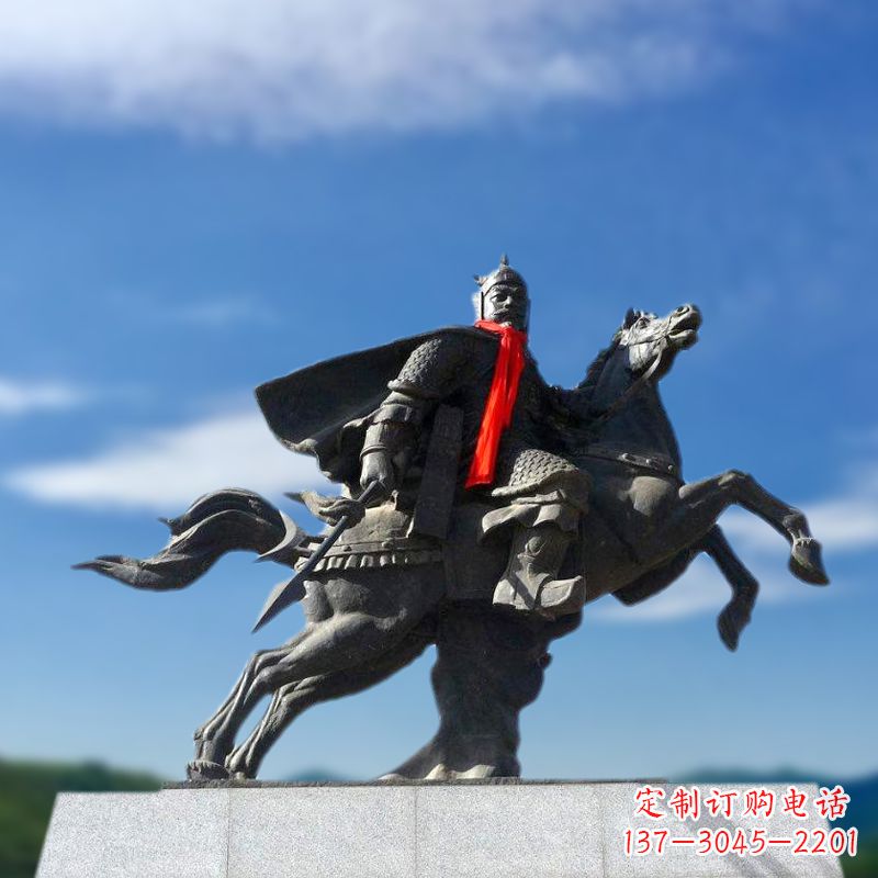 济南薛仁贵西征雕塑-唐初著名将领中国历史名人雕像
